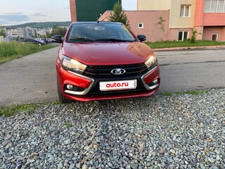 2016 Lada (ВАЗ) Vesta I, красный, 750000 рублей, вид 1