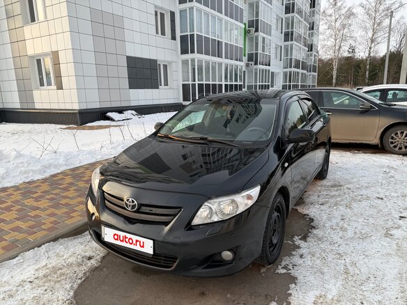 2008 Toyota Corolla X (E140, E150), чёрный, 800000 рублей - вид 1