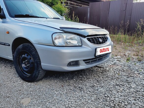2005 Hyundai Accent ТагАЗ II, серебристый, 273000 рублей