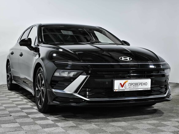 2023 Hyundai Sonata VIII (DN8) Рестайлинг, чёрный - вид 3