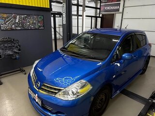 2008 Nissan Tiida I, синий, 690000 рублей, вид 4