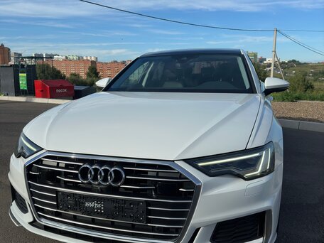 2021 Audi A6 45 TFSI V (C8), белый, 4500000 рублей, вид 2
