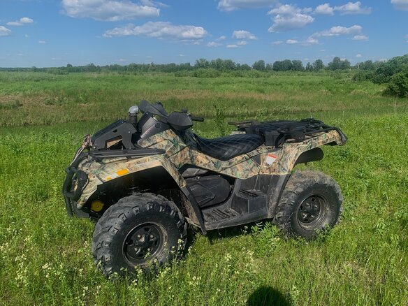 2008 BRP Can-Am Outlander MAX 650, зелёный, 750000 рублей - вид 2