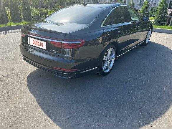 2022 Audi A8 50 TDI IV (D5) Рестайлинг, чёрный - вид 3