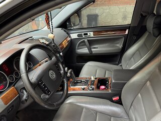 2008 Volkswagen Touareg I Рестайлинг, чёрный, 1200000 рублей, вид 4