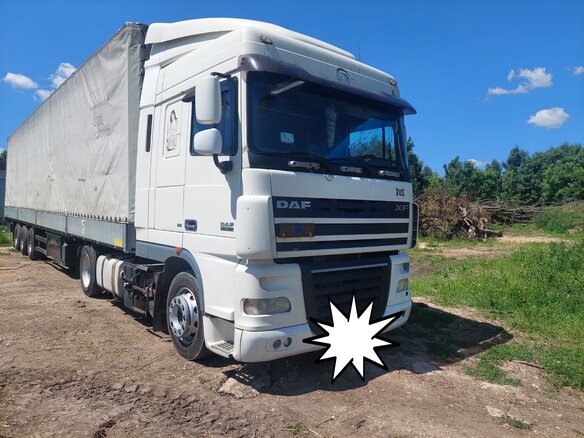 2008 DAF XF 105, белый, 3300000 рублей