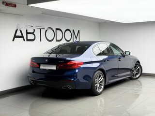 2019 BMW 5 серии 530i xDrive VII (G30/G31/G38), синий, 3833000 рублей, вид 4