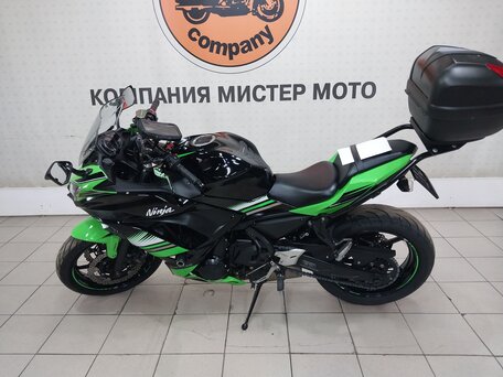 2017 Kawasaki ER-6F (Ninja 650R), зелёный, 698000 рублей, вид 2