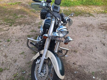 1998 Yamaha XVS400 Drag Star, зелёный, 350000 рублей, вид 2