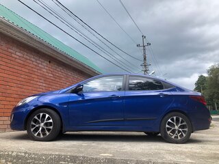 2012 Hyundai Solaris I, синий, 760000 рублей, вид 2