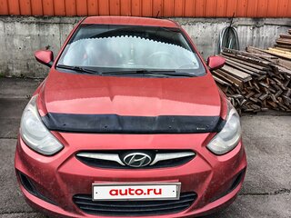 2011 Hyundai Solaris I, красный, 900000 рублей, вид 1
