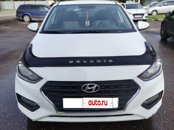 2019 Hyundai Solaris II, белый, 950000 рублей