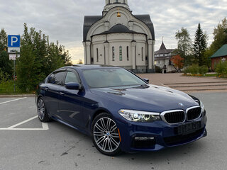 2018 BMW 5 серии 540i xDrive VII (G30/G31/G38), синий, 4850000 рублей, вид 2