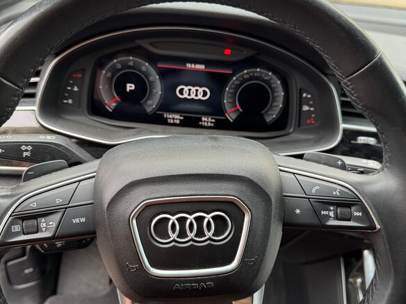 2020 Audi Q7 55 TFSI II (4M) Рестайлинг, синий, 4490000 рублей - вид 9