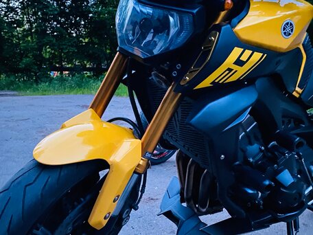 2015 Yamaha MT-09 (FZ-09), жёлтый, 839000 рублей, вид 1