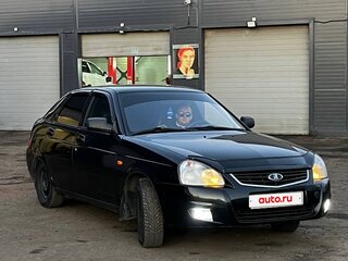 2008 Lada (ВАЗ) Priora I, чёрный, 180000 рублей, вид 5