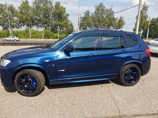 2012 BMW X3 28i xDrive II (F25), синий, 1900000 рублей, вид 3