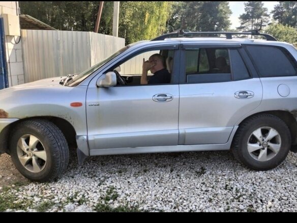 2008 Hyundai Santa Fe Classic Classic, серебристый, 400000 рублей