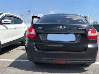 2014 Lada (ВАЗ) Granta I, чёрный, 430000 рублей, вид 3