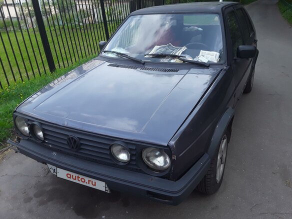 1989 Volkswagen Golf II, чёрный, 260000 рублей - вид 1