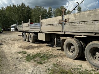 1999 МАЗ Полуприцеп бортовой, синий, 600000 рублей, вид 3