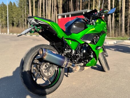 2017 Kawasaki ER-6F (Ninja 650R), зелёный, 650000 рублей, вид 4