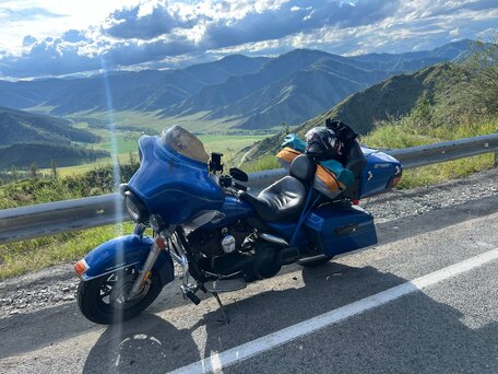 2007 Harley-Davidson Electra Glide, синий, 760000 рублей, вид 1