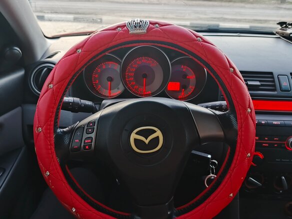 2007 Mazda 3 I (BK) Рестайлинг, красный, 340000 рублей - вид 8