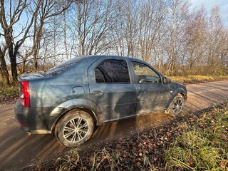 2013 Renault Logan I Рестайлинг, синий, 460000 рублей, вид 5