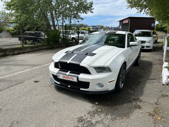 2009 Ford Mustang Shelby GT500 V Рестайлинг, белый, 7900000 рублей