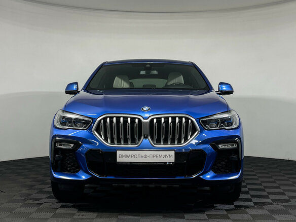 2019 BMW X6 30d III (G06), синий - вид 2