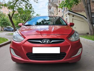 2011 Hyundai Solaris I, красный, 888000 рублей, вид 3