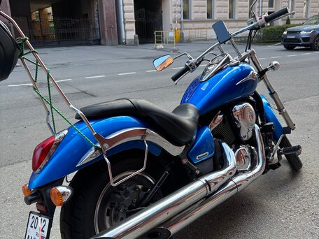 2007 Kawasaki VN900 Vulcan, синий, 450000 рублей, вид 2