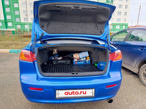2008 Mitsubishi Lancer X, синий, 650000 рублей - вид 1