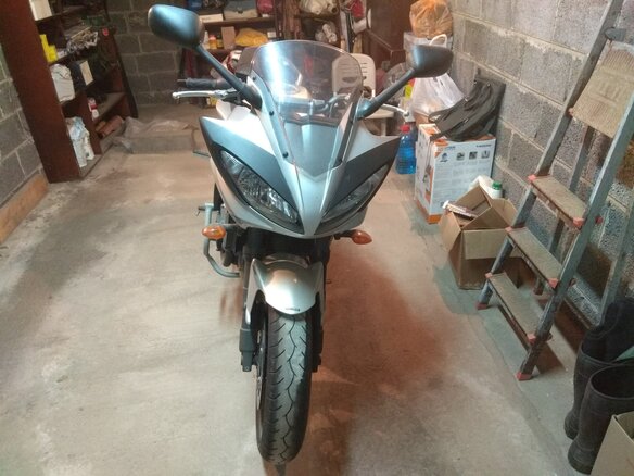 2008 Yamaha FZ6, серебристый, 600000 рублей