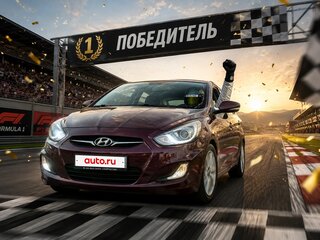 2011 Hyundai Solaris I, фиолетовый, 660000 рублей, вид 2
