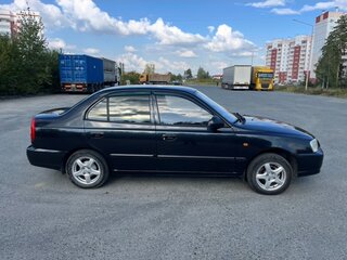 2007 Hyundai Accent ТагАЗ II, чёрный, 450000 рублей, вид 3
