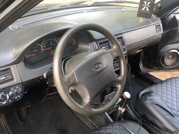 2010 Lada (ВАЗ) Priora I, чёрный - вид 5