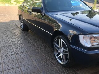1992 Mercedes-Benz S-Класс 300 III (W140), синий, 2400000 рублей, вид 4