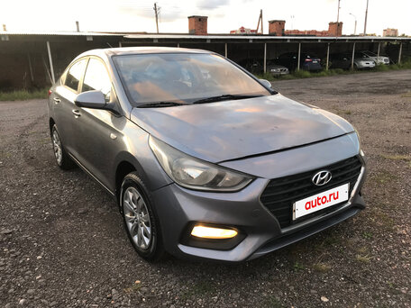 2017 Hyundai Solaris II, серый, 725000 рублей, вид 2