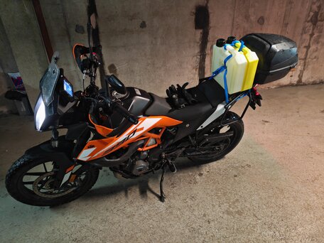 2023 KTM 390 Adventure, чёрный, 470000 рублей, вид 1