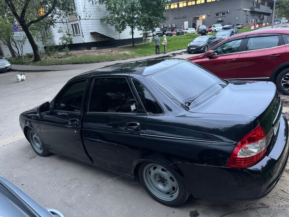 2008 Lada (ВАЗ) Priora I, чёрный, 280000 рублей - вид 8
