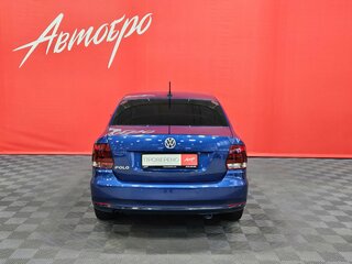 2019 Volkswagen Polo V Рестайлинг, синий, 1149000 рублей, вид 4