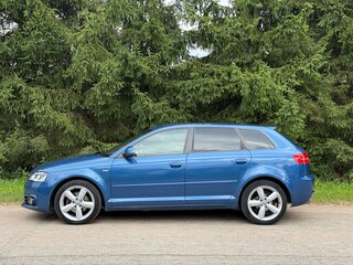 2008 Audi A3 II (8P) Рестайлинг 2, синий, 650000 рублей, вид 3