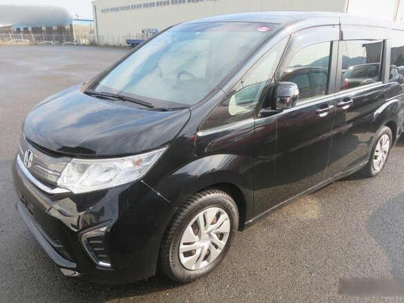 2015 Honda Stepwgn V, чёрный, 1750000 рублей