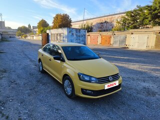 2019 Volkswagen Polo V Рестайлинг, жёлтый, 730000 рублей, вид 4