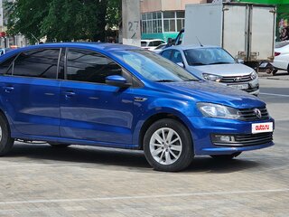 2018 Volkswagen Polo V Рестайлинг, синий, 1150000 рублей, вид 3