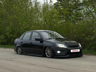 2012 Lada (ВАЗ) Granta I, чёрный, 550000 рублей, вид 3