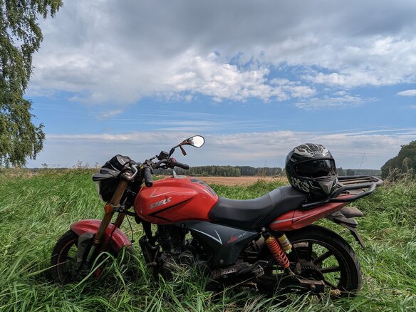 2013 Stels Flame 200, красный, 70000 рублей - вид 7