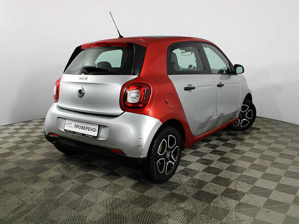2016 Smart Forfour II, серебристый - вид 3